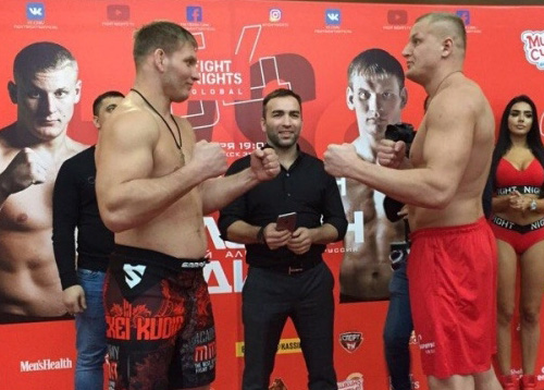 Результаты взвешивания FIGHT NIGHTS GLOBAL 54: Павлович vs. Кудин 